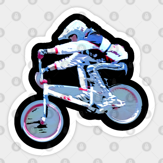 bmx race tshirt Bmx Sticker TeePublic